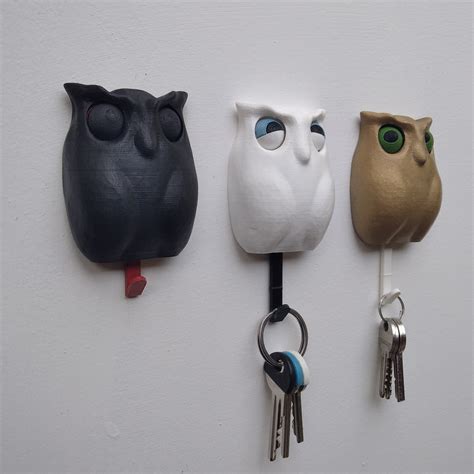 owl keychain 3d print